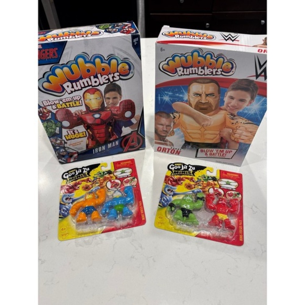 NEW ! Toy Bundle Iron Man Inflatable WWE‎ Goo Jit Zu